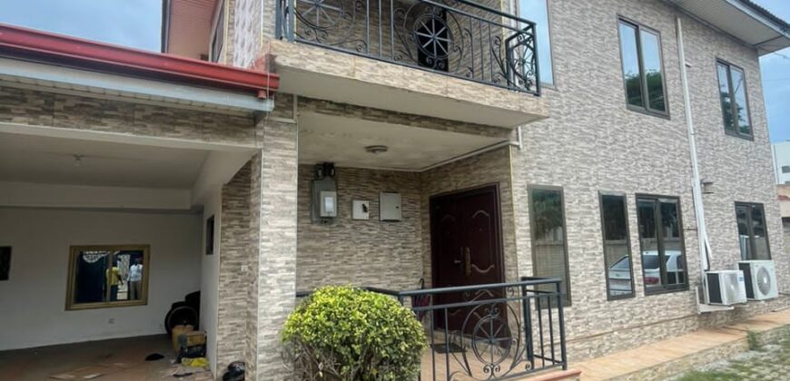 4 bedroom semi-detached house with garage and BQ selling at east legon