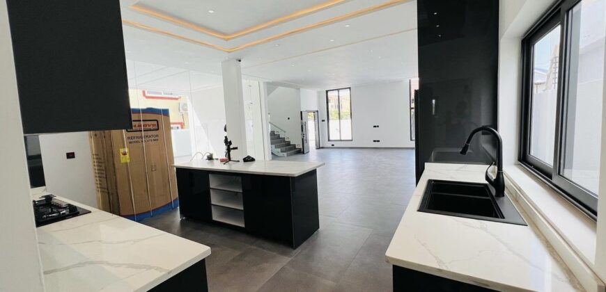 Executive 4 bedroom Storey Building with Boys Quarters and a Security post for Sale at Adjiringanor