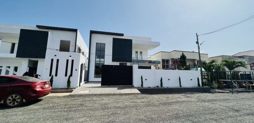 Executive 4 bedroom Storey Building with Boys Quarters and a Security post for Sale at Adjiringanor
