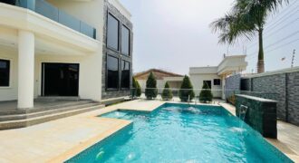 Executive 6 bedroom house with luxurious swimming pool with one boys quarters located at East legon-Ogbojo for sale