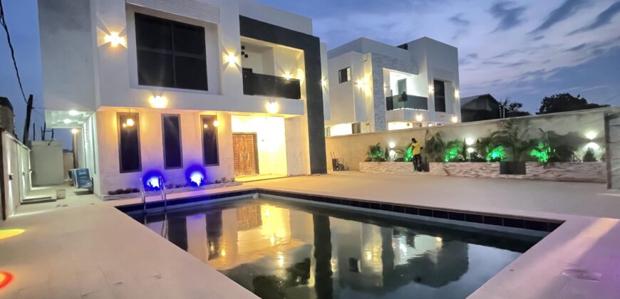 4 Bedrooms Swim Pool House with 1 Boysquarter for sale at East Legon school junction