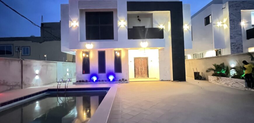 4 Bedrooms Swim Pool House with 1 Boysquarter for sale at East Legon school junction
