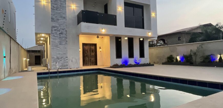 4 Bedrooms Swim Pool House with 1 Boysquarter for sale at East Legon school junction