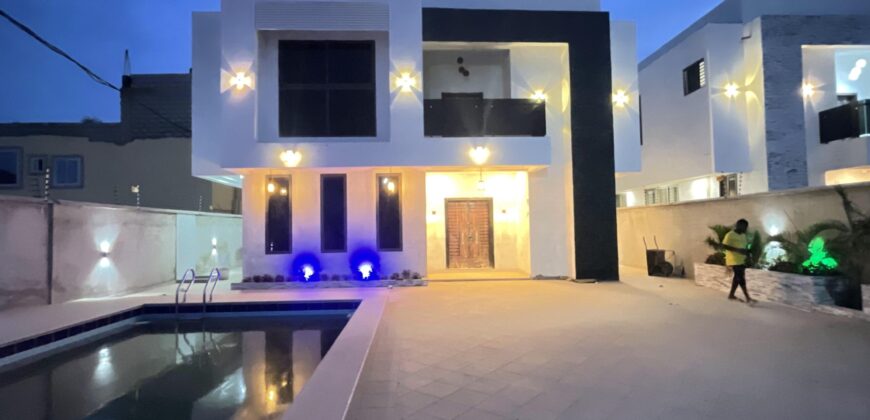 4 Bedrooms Swim Pool House with 1 Boysquarter for sale at East Legon school junction