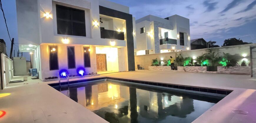 4 Bedrooms Swim Pool House with 1 Boysquarter for sale at East Legon school junction