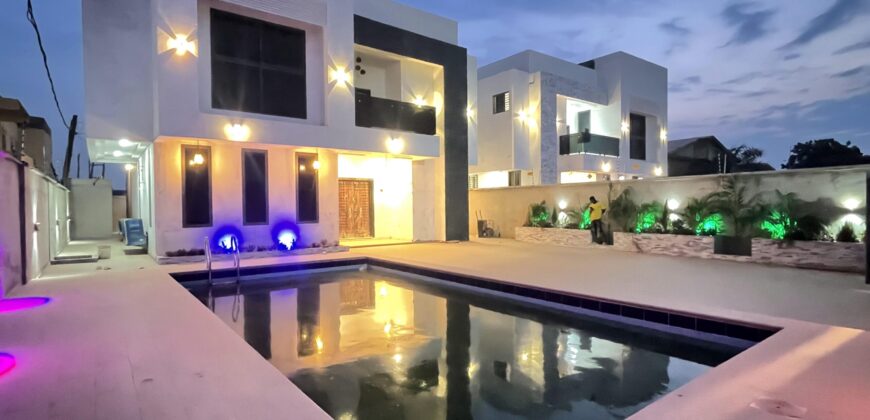 4 Bedrooms Swim Pool House with 1 Boysquarter for sale at East Legon school junction