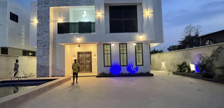 4 Bedrooms Swim Pool House with 1 Boysquarter for sale at East Legon school junction