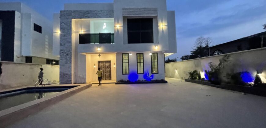 4 Bedrooms Swim Pool House with 1 Boysquarter for sale at East Legon school junction