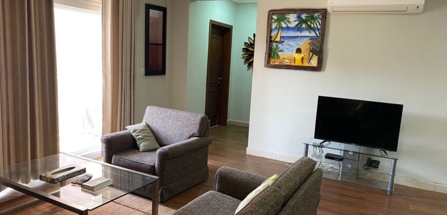 Discover an enticing opportunity with this fully furnished three-bedroom apartment on offer in Osu (Nyaniba Estate)