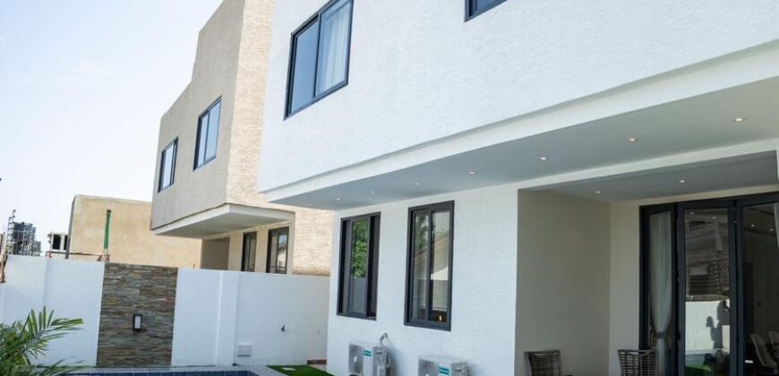  Fully furnished 3-bedroom, 1-storey house at East Legon Hills