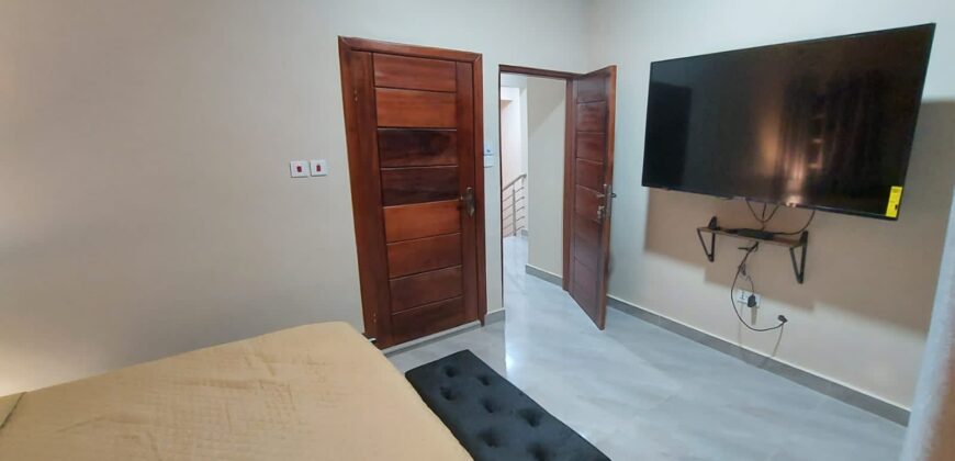 Fully Furnished 3-bedroom house for Rent at spintex 