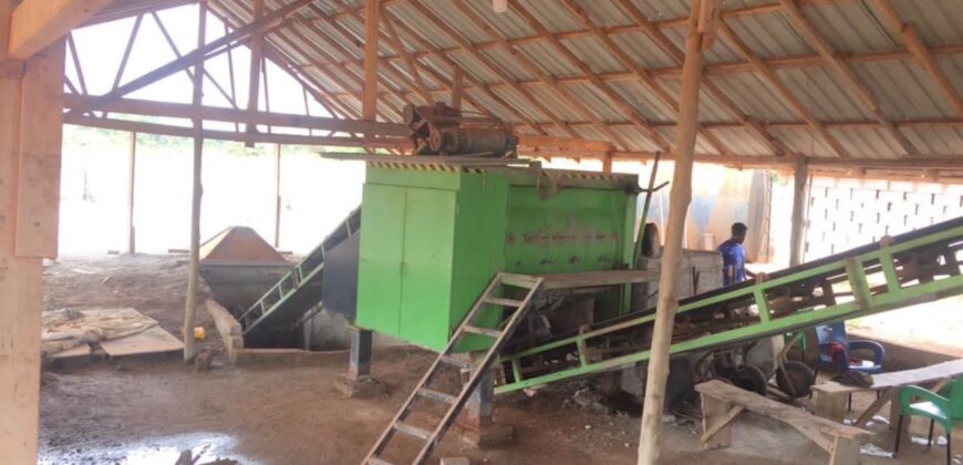 1.231 Acre landed property || uncompleted shop || block factory for sale at Oyibi