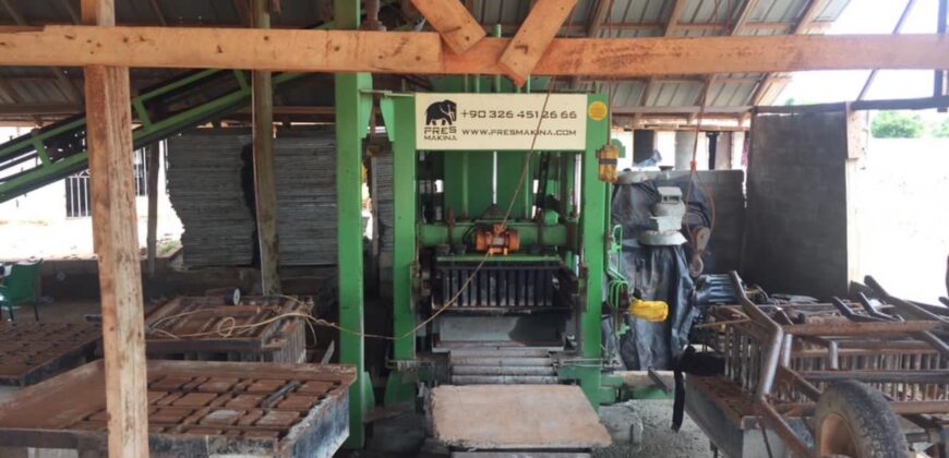 1.231 Acre landed property || uncompleted shop || block factory for sale at Oyibi