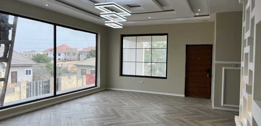 4bedroom storey building semi furnished located at Lashibi sakumono