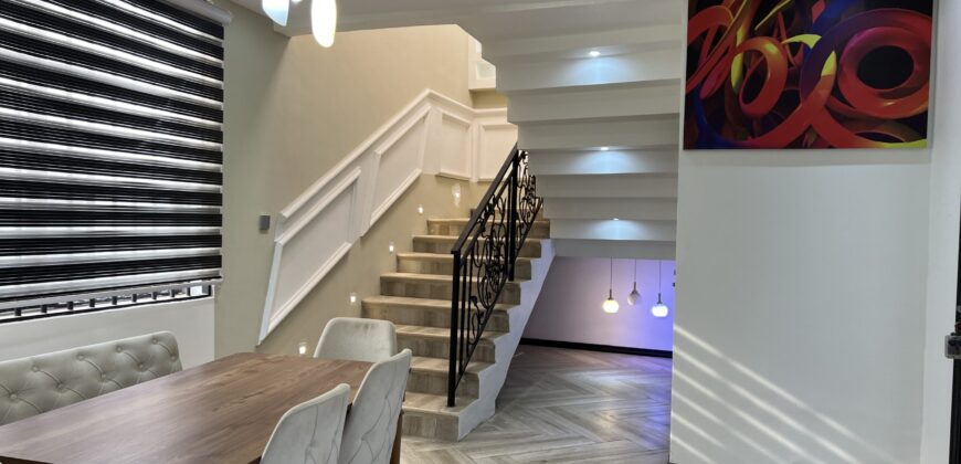 4bedroom storey building semi furnished located at Lashibi sakumono