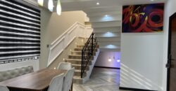 4bedroom storey building semi furnished located at Lashibi sakumono