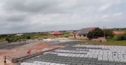 1.231 Acre landed property || uncompleted shop || block factory for sale at Oyibi