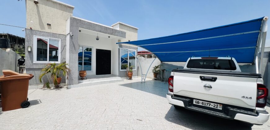 Three(3) bedroom house with Boysquarters for sale at Spintex HFC ESTATE