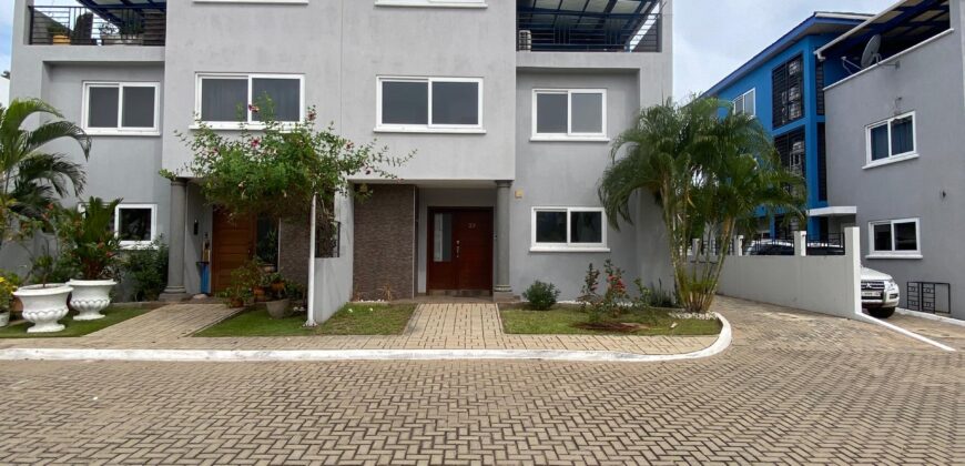 Semi-Furnished Executive 4 Bedroom town House cantonments