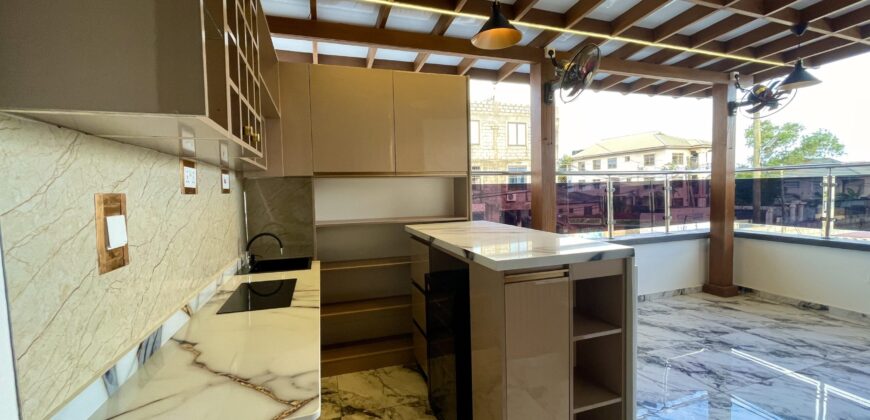 Stylish 3-Bedroom Townhouse with Boys’ Quarters & Rooftop Terrace – Tseaddo