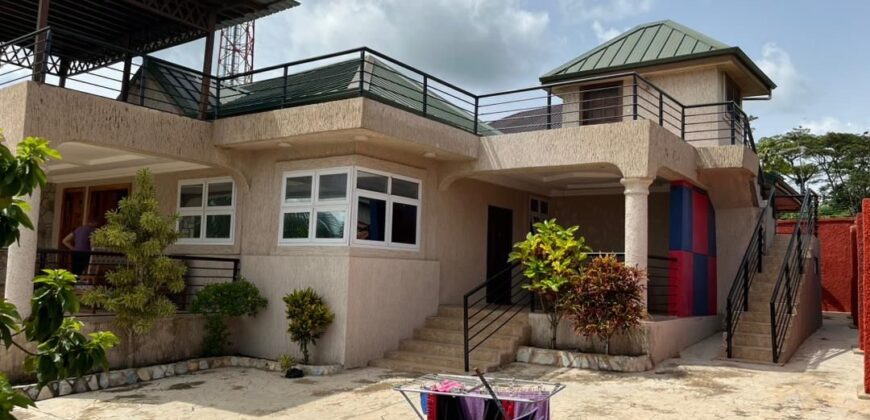 🏡 Partly Furnished 4-Bedroom House for Sale – Akropong (Up the Aburi Mountains) 🌄